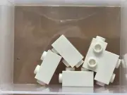 LEGO Parts - White Brick 1 x 1 x 1 2/3 with Studs on Side - No 32952 - QTY 5
