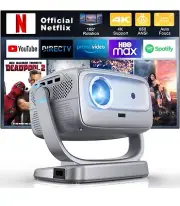 Portable 4k Projector WiFi Bluetooth Smart TV