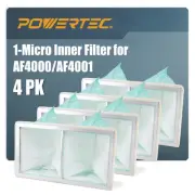 1-Micron Inner Filters for WEN 3410 & AF4000/AF4001 Air Filtration System, Re...