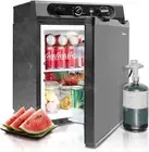 Smad 3 Way Camping Fridge 12V 220V Gas Campervan Fridge Quiet Car Refrigerator