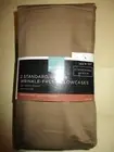 2 New Target Home 325 Thread Count Standard/Queen Pillowcases Cotton Mocha