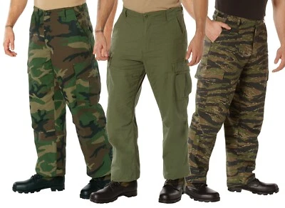 Rothco Vintage Vietnam Style Fatigues - Men's Military Type Rip-Stop Pants