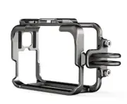 Aluminum Frame Cage with Silicone Lens Cap for Insta360 ACE - ACE PRO - PRO 2