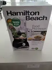 Hamilton Beach Top Mount 8 Cup Food Processor Model 70740 450 Watts of Power USA