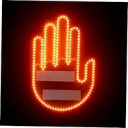 MUELODSIC Gesture Light Car LED Light Multi Function Interactive Hand Sign for Drivers with Remote Control Enhance Road Safety Fun Decor for Car Windows