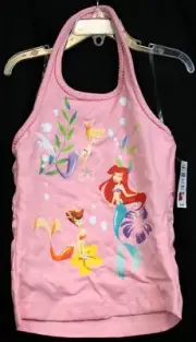 NEW Disney Store Little Mermaid Ariel Halter Top sz M Girls Backless Swim Summer