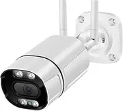 WiFi Bullet Camera 5MP Smart Home 2-Way Audio Auto Tracking&Alarm Outdoor Wi-Fi Video Surveillance Camera(U/K,5MP Add 64G Card)