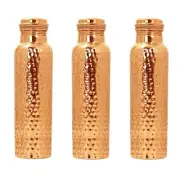 Pure Copper Water Bottle Set of 3, Free Shipping