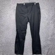 Jones New York Pants Mens Black 44.5 Unhemmed Flat Front Dress Suit