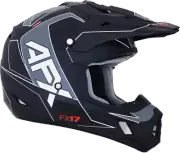 Afx Fx-17 Helmet - Aced - Matte Black/White - Medium 0110-6490