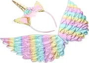 Nativity Costumes for Kids 1 Set Unicorn Wings Headband Girl Clothes Flash Costume Themed Party Costume Dress up Children Dress up Unicorn Dress up Adorable Photo Props Clothes