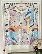 TED BAKER Reedah Top RRP £95 Size 2 UK 10 Knit jumper Vest