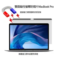 在飛比找Yahoo奇摩購物中心優惠-雙面磁性螢幕防窺片MacBook Pro 15.4吋344*