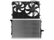 Cooling Fan Motor Kit For 2006-2008 Audi A3 Quattro Base 2.0L 4 Cyl 2007 KP725QM (for: Audi)