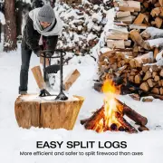 Firewood Splitter Set with Hammer Heavy Duty Manual Log Wood Splitting Cutter