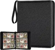 9 Pocket Card Binder, Premium Zip Trading Card Binder, 720 Double Sided Pocket PU Collection, Collector Album, Card Folder for MTG, TCG, Sports Cards