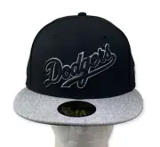 Los Angeles Dodgers Script Logo New Era 59FIFTY Fitted Hat Cap size -7 1/4