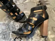 Anthropologie NIB Dolce Vita NIRO Gladiator Sandal Heel 7.5 SOLD OUT