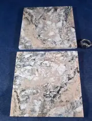 WYOMING BLUE OPAL ACCENT TILE 5" X 5" - CUSTOM CUT - ONE OF A KIND