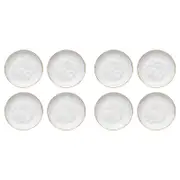 8pc Ecology Speckle Stoneware Cake Plate Tableware - Milk/Gold
