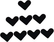 Ciieeo 8pcs Heart Shaped Rug Nonslip Tape Carpet Grippers for Tile and Floors Removable Double Sided Adhesive Easy Installation Premium PU Material