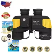 High-Performance 7x50 Waterproof Binoculars with Built-in Compass & Rangefinder