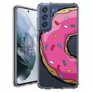 For Samsung Galaxy S20 S21 S23 S24 FE 5g TPU Case+Glass(Homer's Donut)