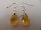 Earrings Imprint Mat Sugarcraft Cake Shape Drop Glass Yellow - AF5