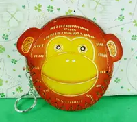 在飛比找樂天市場購物網優惠-【震撼精品百貨】日本精品百貨 皮製零錢包-猴子造型-咖啡色 