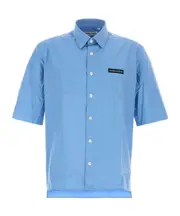 patch-pocket poplin shirt S,XL,L,M sky-blue