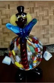 AUTHENTIC MURANO VENETIAN CLOWN ITALIAN ART GLASS HAND MADE VINTAGE