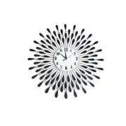Large Modern 3 D Crystal Wall Clock