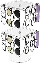 CLSSLVVBN Sunglasses Storage Stand Rotating Glasses Holder For Convenient Display Glasses Display Stand Acrylic Sunglass Organiser , D