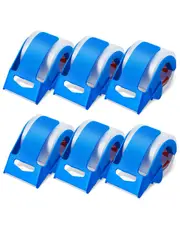 Packing Tape 6 Rolls 25 Yards Clear Shipping Tape with Dispenser 2.7 Mil