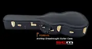 BRAND NEW PREMIUM DREADNOUGHT ACOUSTIC GUITAR HARD CASE PLUSH LINED HARDCASE