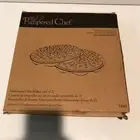 Pampered Chef Black Silicone Microwave Potato Chip Maker Set of 2 #1241