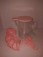 Pink Measuring Pitcher, Cup & Spoon Set Love & Cupcakes by Cynthia Rowley