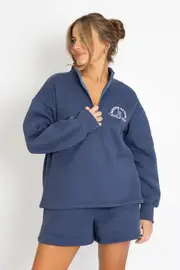 Little Cove Half Zip Jumper - Navy