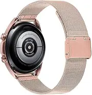 Chofit 22mm Band intended for AGPTEK LW11 Bands intended for Women Men, Stainless Steel Mesh Band Replacement Bracelet Wristband Strap intended for AGPTEK LW11 Smartwatch (Rose gold)
