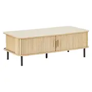 Cooper & Co. Haven Sliding Door 120cm Coffee Table Natural