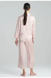 Natori ASHLEY Icon Notch PJ Set in Shell Pink at Nordstrom, Size X-Large