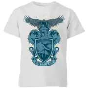 Harry Potter Ravenclaw Drawn Crest Kids' T-Shirt - Grey