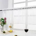 Short Sheer Curtain Wrinkle-resistant Decorative Reusable Short Tulle Curtain