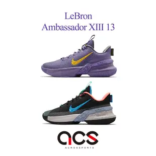 Nike 籃球鞋 LeBron Ambassador XIII 13 紫 湖人 男鞋 LBJ 大使 任選【ACS】