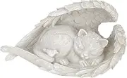 BESPORTBLE Pet Memorial Stones Angel Cat Ornament Resin Tombstone Statue Cat Memorial Garden Stone