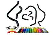 FOR HONDA PRELUDE BB6/BB8 H22A SIR/TYPE-S/VTI SILICONE HEATER &RADIATOR HOSE BLK (for: Honda)
