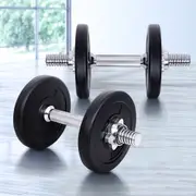 10kg Everfit Dumbbells Set Weight Plates