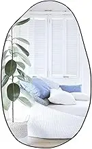 CONGUILIAO Irregular Wall Mirror Asymmetrical Mirror Large Bathroom Mirrors, Uniqe Vanity Mirrors Modern Dressing Mirror Decorative for Entryway Living Room Bedroom, 85x52cm
