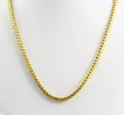 3.00mm 18" 27.00g 14k Solid Polished Gold Yellow Unisex Franco Chain Necklace