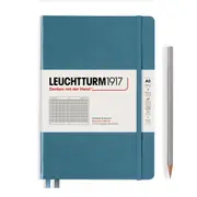 Notebook Hardcover, Squared, 251 Pages (Stone Blue) - A5
